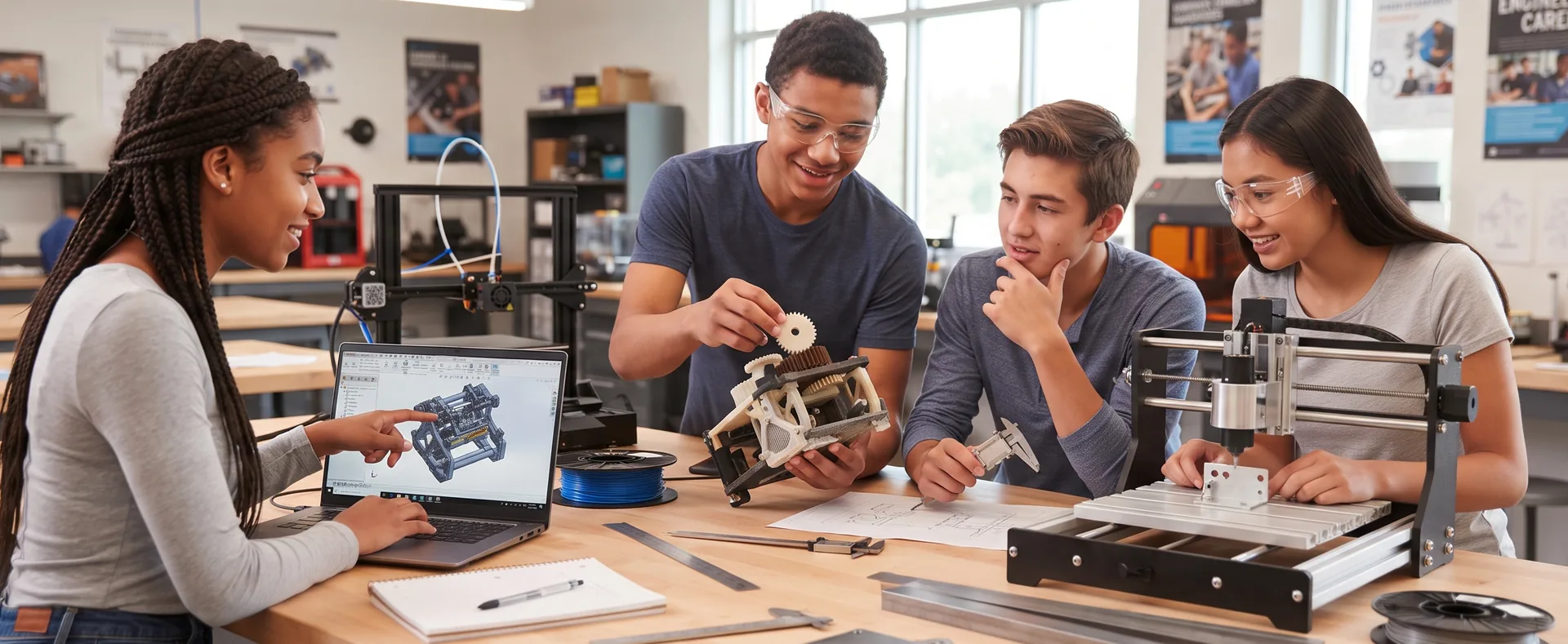 From CAD to Capstone: How 3D Printing and CNC Prepare Students for Real Careers